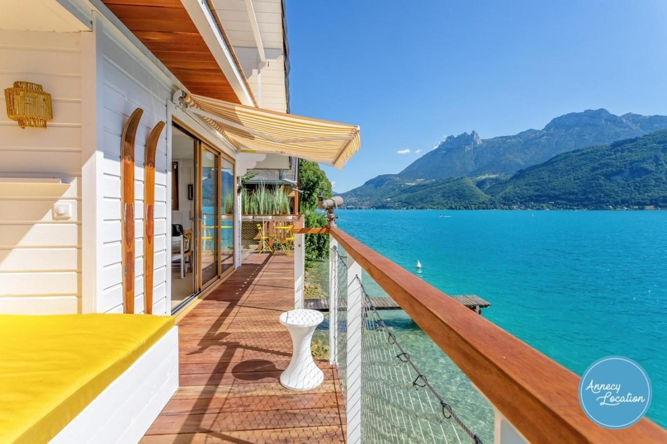 Chalet Coquillage Waterfront Escape On Lake Дусар Екстериор снимка