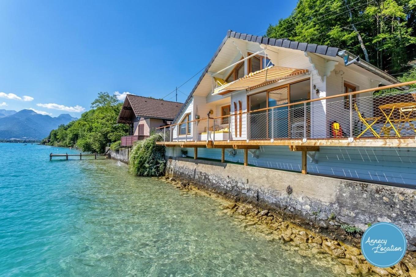 Chalet Coquillage Waterfront Escape On Lake Дусар Екстериор снимка