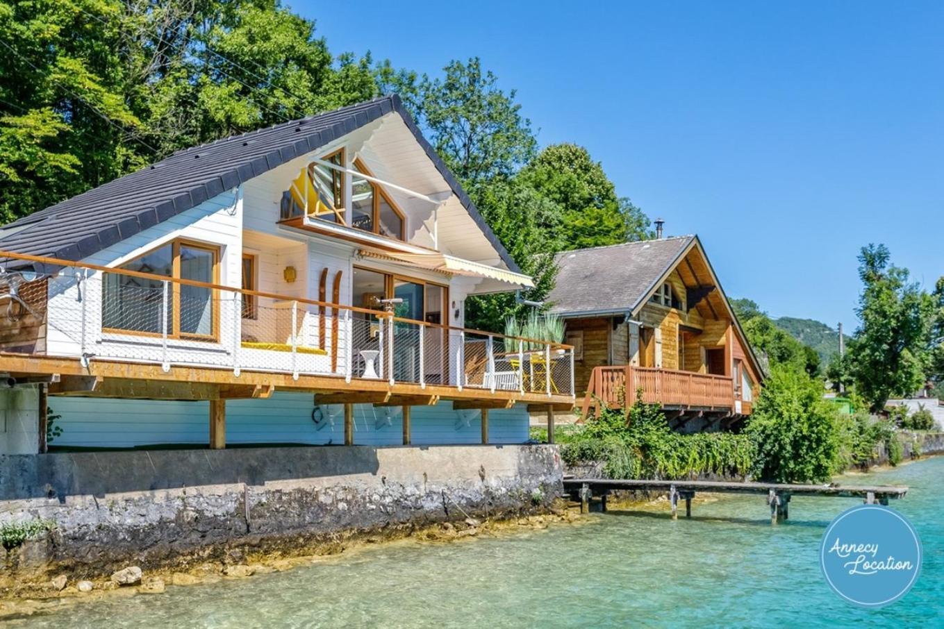 Chalet Coquillage Waterfront Escape On Lake Дусар Екстериор снимка