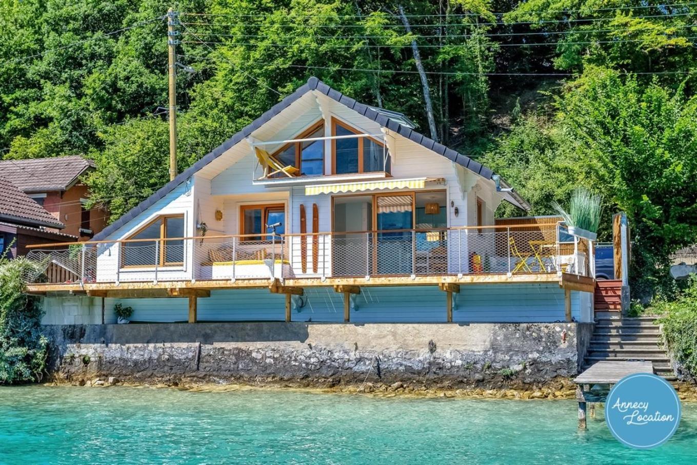 Chalet Coquillage Waterfront Escape On Lake Дусар Екстериор снимка